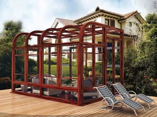 1.5mm ISO Aluminum Sun Room Design Winter Garden Glass Room House Balcony KLUK
