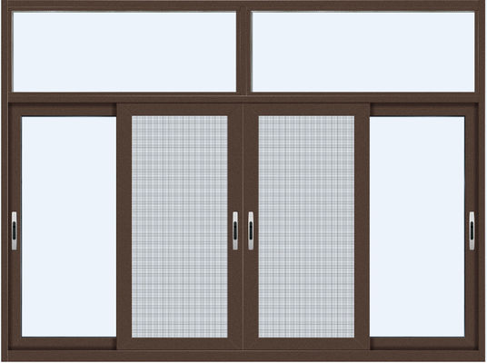 KLUK Aluminum Sliding Windows, Triple Track Patio Windows