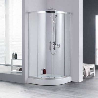 ODM Frameless Sliding Glass Shower Doors Ultra Silver ISO14001 Approved