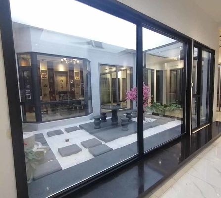 Hall Balcony Aluminium Sliding Windows With Tempered Glass Powder Coated