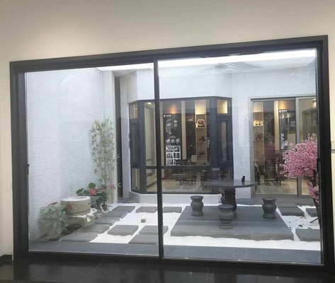 Hall Balcony Aluminium Sliding Windows With Tempered Glass Powder Coated