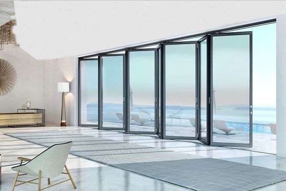 Superior Apartment Aluminum Folding Doors Linkage Folding Vertical