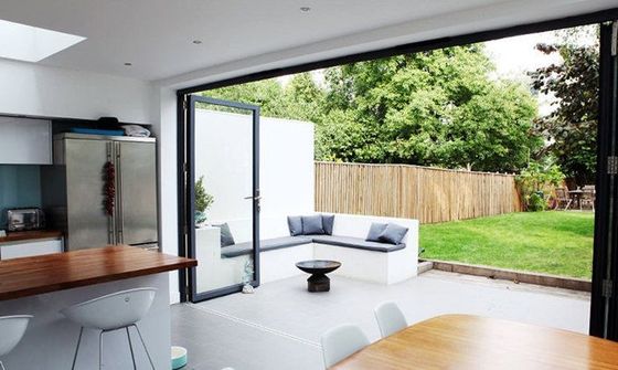 Superior Apartment Aluminum Folding Doors Linkage Folding Vertical